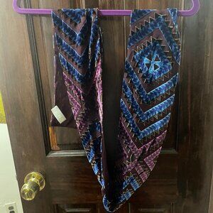 Echo Jewel Tone Geometric Scarf Wrap